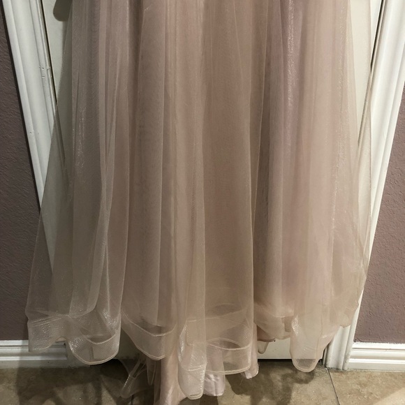 Ball gown dress, Size 1. Color is rose gold. From Dillard’s. - Picture 3 of 4